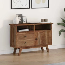 Kreveta s ladicama Prirodna 100 x 30 x 68 cm Čvrsto teak drvo