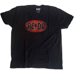 AC/DC Majica Oval Logo Vintage Unisex Black L