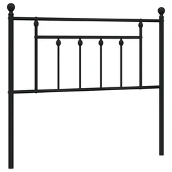 Vidaxl Kovinsko nadomestno vzglavje črno 100 cm