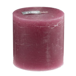 SVEČA RUSTIC - H10 D10 cm - FUCHSIA, SVEČA RUSTIC - H10 D10 cm - FUCHSIA
