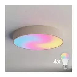Brilagi - LED RGBW prigušiva plafonska svetiljka CLARE 4xE27/9W/230V Wi-Fi bež