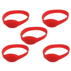 Mave 5 kos rdečih RFID zapestnic s 125 kHz čipom TK4100