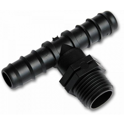 Vrtni T-kos 1/2 zunanji navoj, 2 x 25mm - 2 kosa