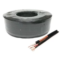 GEMBIRD KABL-COAX-RG59+2X0.75 CCA/PE/100M outdoor koaksialni kabl sa napojnim kablom 2x0,75mm black 100m