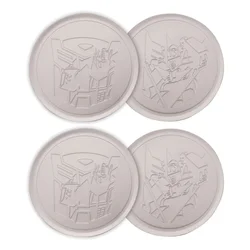 Transformers metalni podmetači za čaše, set od 4, prečnik 89 mm
