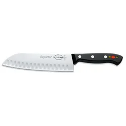 Dick Nož Santoku Superior, Bočno nazubljen, 18cm, Crni