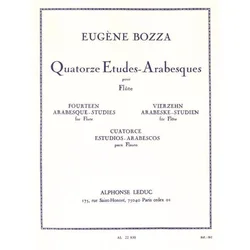 BOZZA:14 ARABESQUE STUDIES FOR FLUTE
