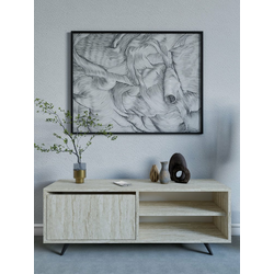 HANAH HOME TV polica Maku Travertine