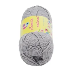Preja CAMILA naravna - 50g / 125 m - siva