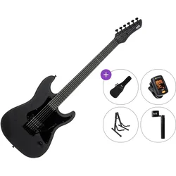 PSD Guitars SPS-100B Standard SET Open Pore Black Električna kitara