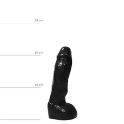 realistični dildo All Black 22 cm
