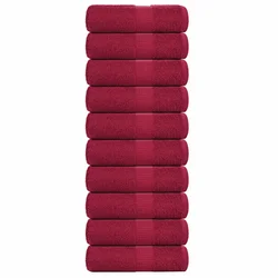 Ručnici za pranje FROGN 10 kom bordo 30x30 cm 360 g/m2