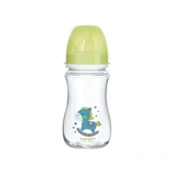 Canpol baby flašica 240ml široki vrat, antikolik - easy start- toys green horse ( 35/221_gre )