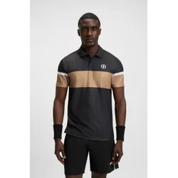 BOSS za moške. 50548813 Paddy The Open 25 črna polo majica (M), Črna, Priložnostno, Večnamenski šport, Poliester, K