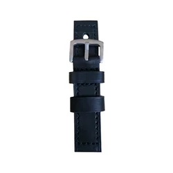 Kožni kaiš 22mm Crna boja 22.378
