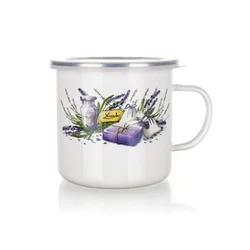 Banquet Emajliran vrč LAVENDER 0,7 l, komplet 6 kosov