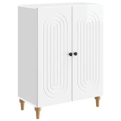 Kreveta Bijela visokog sjaja 66 x 34,5 x 90 cm