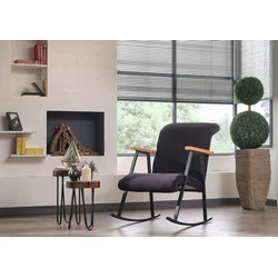 Atelier del Sofa Fotelja za ljuljanje Yoka Crna