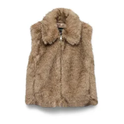 VERO MODA Brezrokavnik VMGLORIA rjava