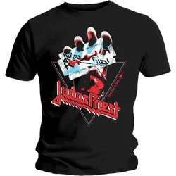 Judas Priest Majica British Steel Hand Triangle Unisex Black M