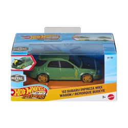 Model avtomobila Hot Wheels Pull-Back Speeders 03 Subaru Impreza WRX Wagon Bugeye - zelen (1:43) (JKP91)