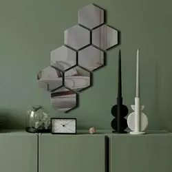 Wallity Ogledalo Ozgl525, 44x60 cm, Sivo