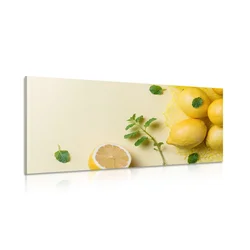 Slika limona z meto - 80x40