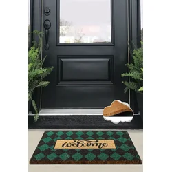 Conceptum Hypnose Otirač Plaid - Green, 40 x 60 cm