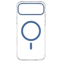 Transparent Color Ring MagSafe maska za iPhone 17 Pro Max – Plava