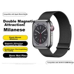 Stiger Zamenska narukvica za pametni sat za Apple Watch, Crna