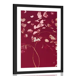 Plakat s paspartujem vejica ljubezni - 30x45 silver