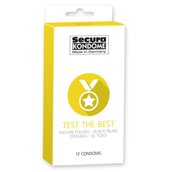 Secura – test the Best mix kondoma, 12 kos