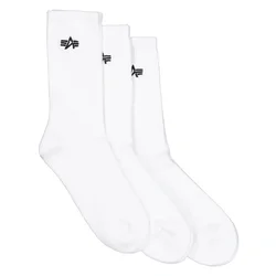 ALPHA INDUSTRIES ČARAPE 3PACK WHT