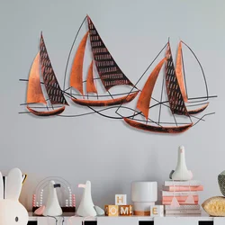 Wallity Zidna dekoracija Barbaros 3, 125x74x4 cm, Šarena