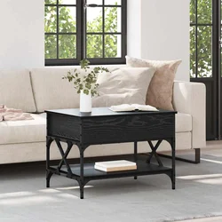 Kava Stol Crni hrast 70x50x50cm Konstruirano drvo
