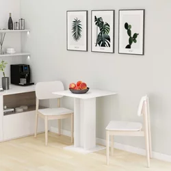 Bistro stol bijeli 60 x 60 x 75 cm od konstruiranog drva