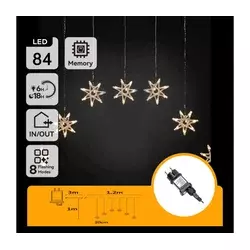 Aigostar - LED spoljni lanac 84xLED/230V 1,2x1m IP44 topla bela pahuljice