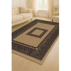 Conceptum Hypnose Tepih HM-CRP25-35, Pravougaoni, 160 x 230 cm, Braon-crni