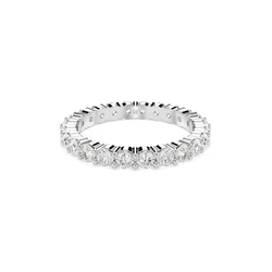 Swarovski Prstan Matrix  srebrna / transparentna