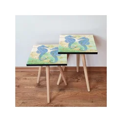 Hanah Home Sklapajući Stočić 2 Komada 2SHP314 - Navy Plavo