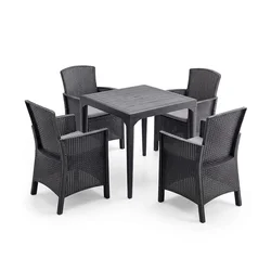Set vrtnega pohištva Malima 4+1 grafit