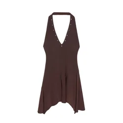 Pull&Bear Poletna obleka rjava