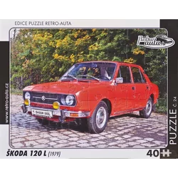 RETRO-AUTA Puzzle št. 24 Skoda 120 L (1979) 40 kosov