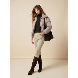 Sinsay - Kvitovana puffer jakna - čeličnoljubičasto