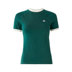 ELLESSE Majica Etchemin temno zelena/bela