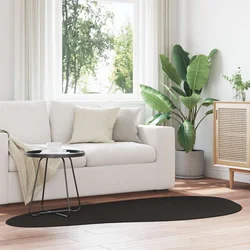 Tepisi za područja HUARTE Crna 100 x 200 cm Poliester