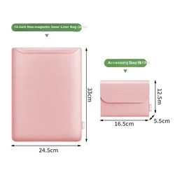 Bubm Torba za laptop, Roze + Torbica za dodatke