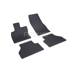Rigum Tipske gumene patosnice za Volkswagen Caddy 5M 2021, Crne
