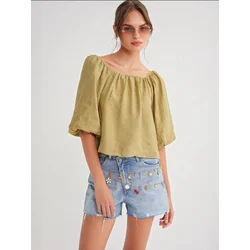 MixRay Bluza Blusen oliva