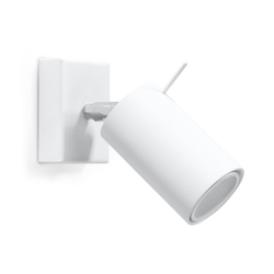 Sollux SL.0087 - Zidna spot svetiljka RING 1xGU10/10W/230V bela